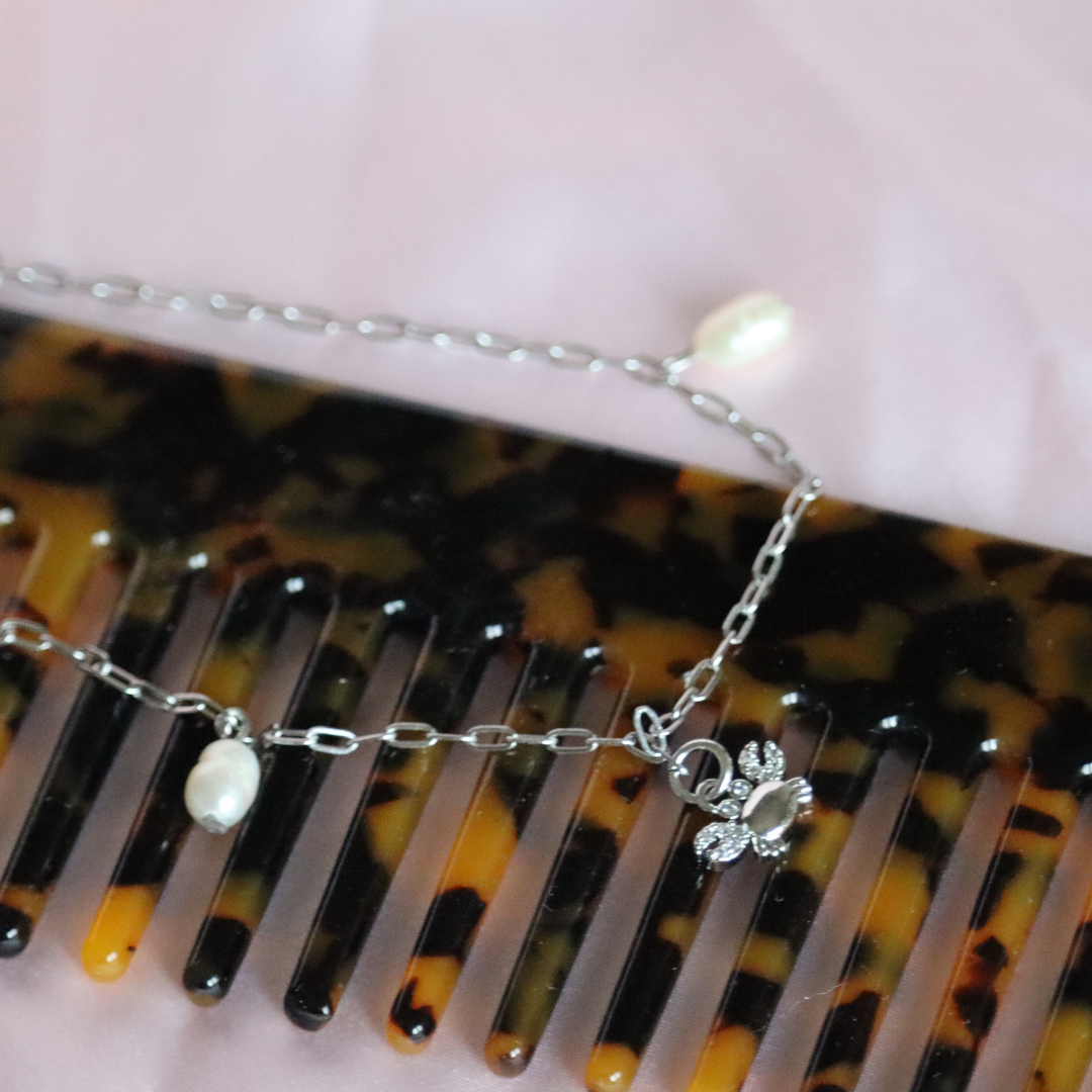 Anklet, Crab & Pearls