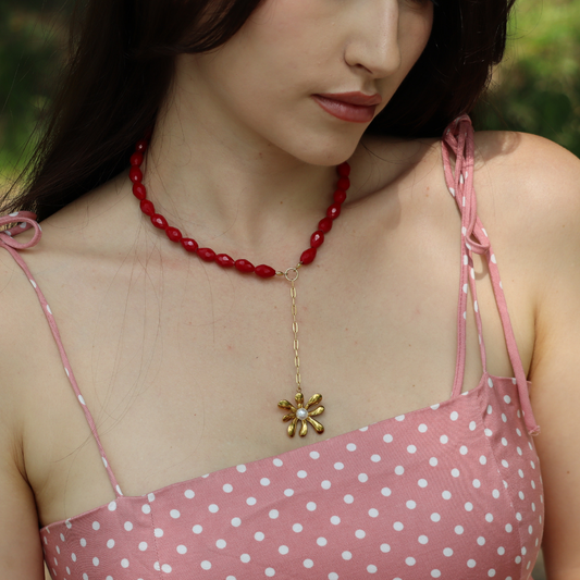 Colier, Scarlet Daisy