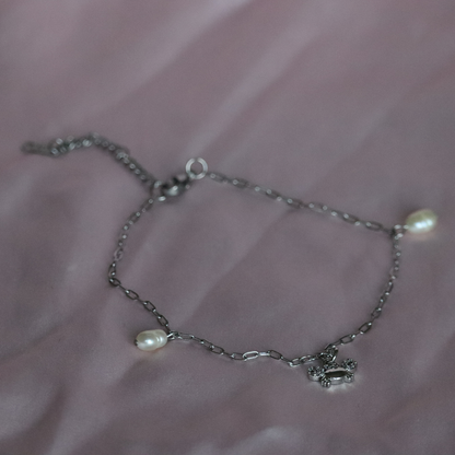 Anklet, Crab & Pearls