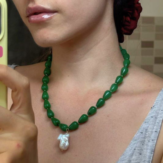 Colier, Emerald Baroque